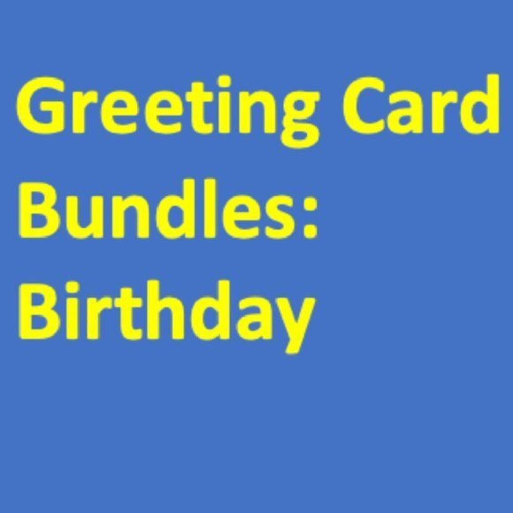 Birthday Greeting Card Bundles‎